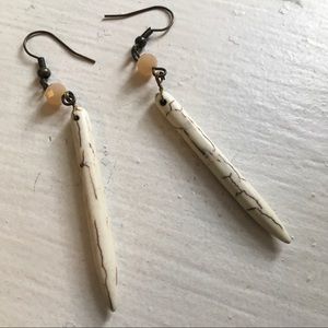 False Bone Dangle Earrings